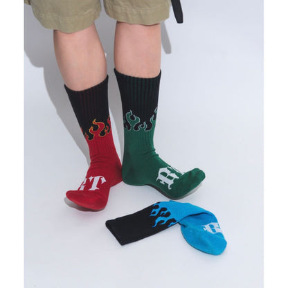 BOKU HA TANOSII ／ BOKUTANO SOCKS "Flames"
