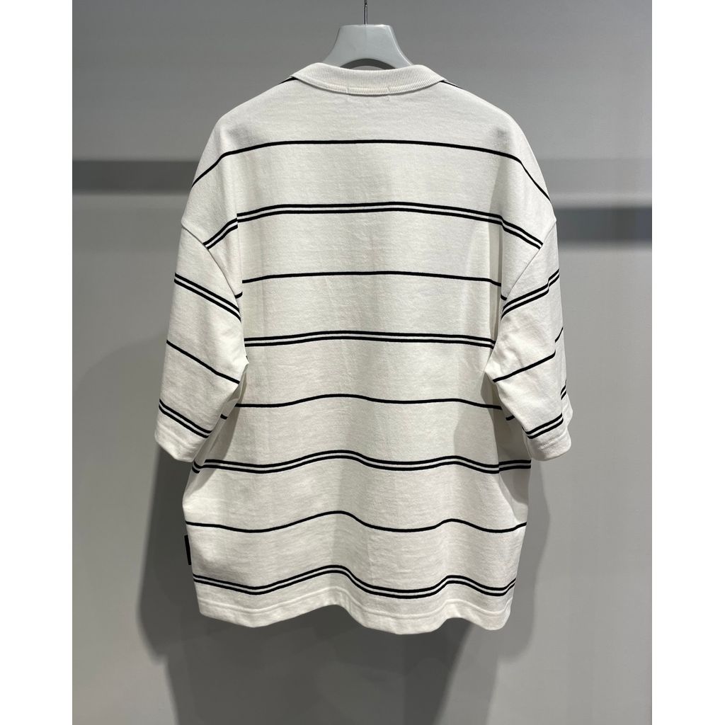 COMME des GARCONS HOMME COTTON BORDER POCKET TEE（WHITE）
