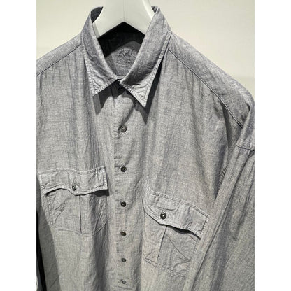 PORTER CLASSIC ROLL UP CHAMBRAY SHIRT