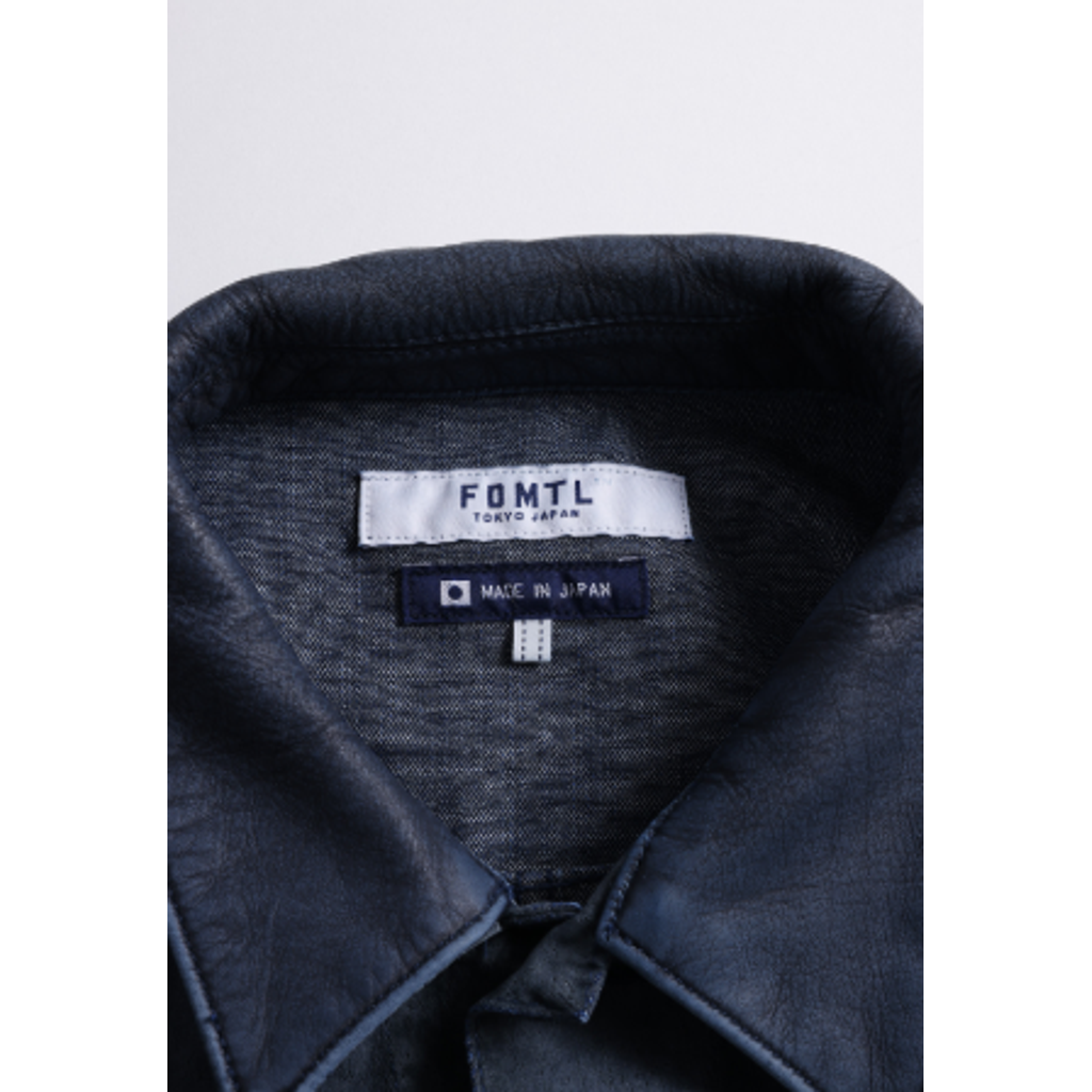 FDMTL FA26JK54U FLOCK LEATHER JACKET 3YR WASH