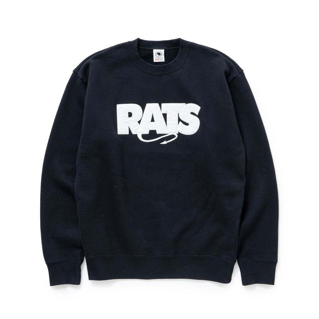 RATS BOX LOGO CREW NECK SWEAT