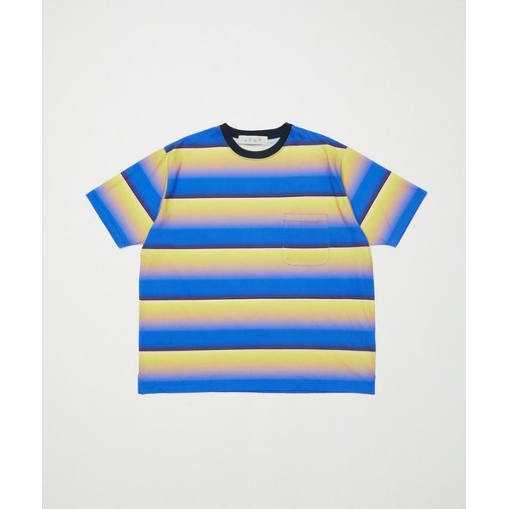 BAL GRADIENT STRIPE CREW NECK TEE