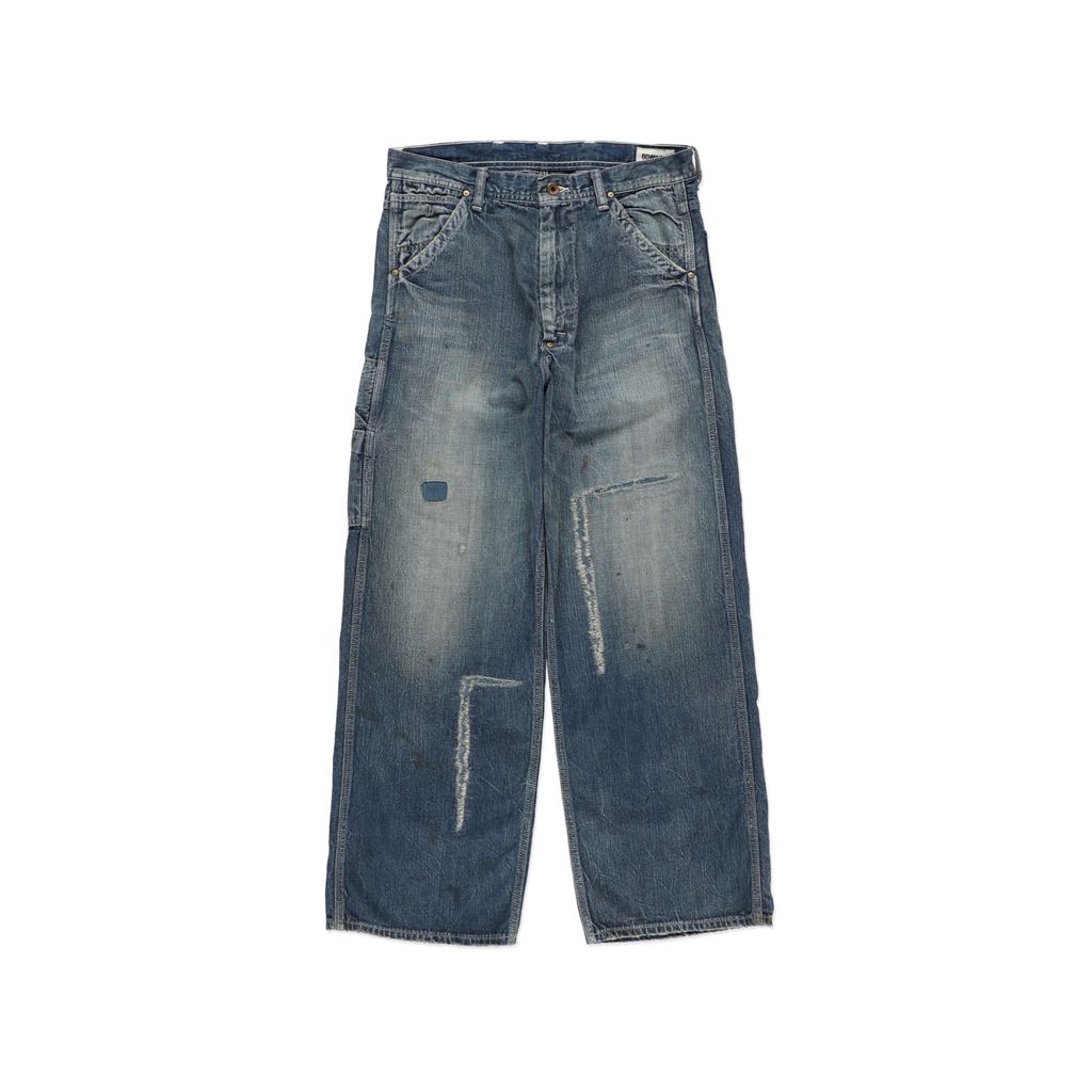 BOWWOW HERITAGE DENIM PAINTER PANTS AGED