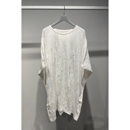 Ground Y CATCH WASHER BIG T WITH SIDE BUTTONS T-SHIRT