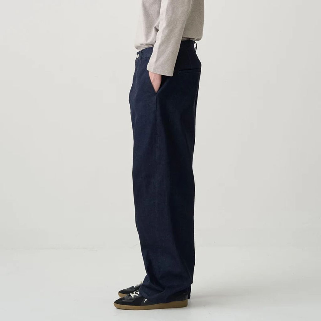 ORCIVAL OR-E0301 SGG-R Men's Denim Wide Curve Pants Indigo Navy