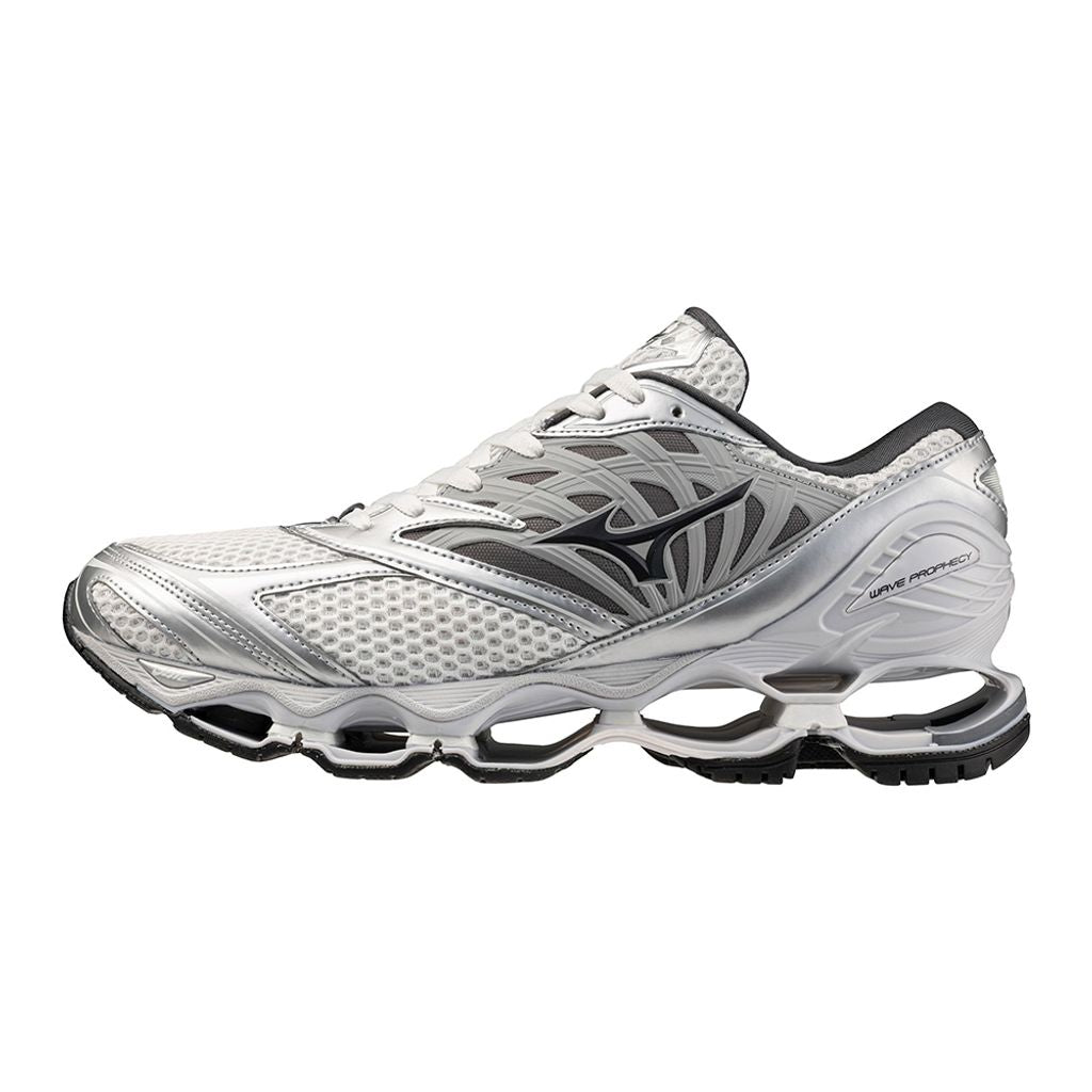 MIZUNO WAVE PROPHECY LS(ホワイト×チャコール×シルバー)