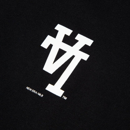 NEW ERA  半袖 コットン Tシャツ MLB Upside Down ロサンゼルス・ドジャース ブラック レギュラーフィット