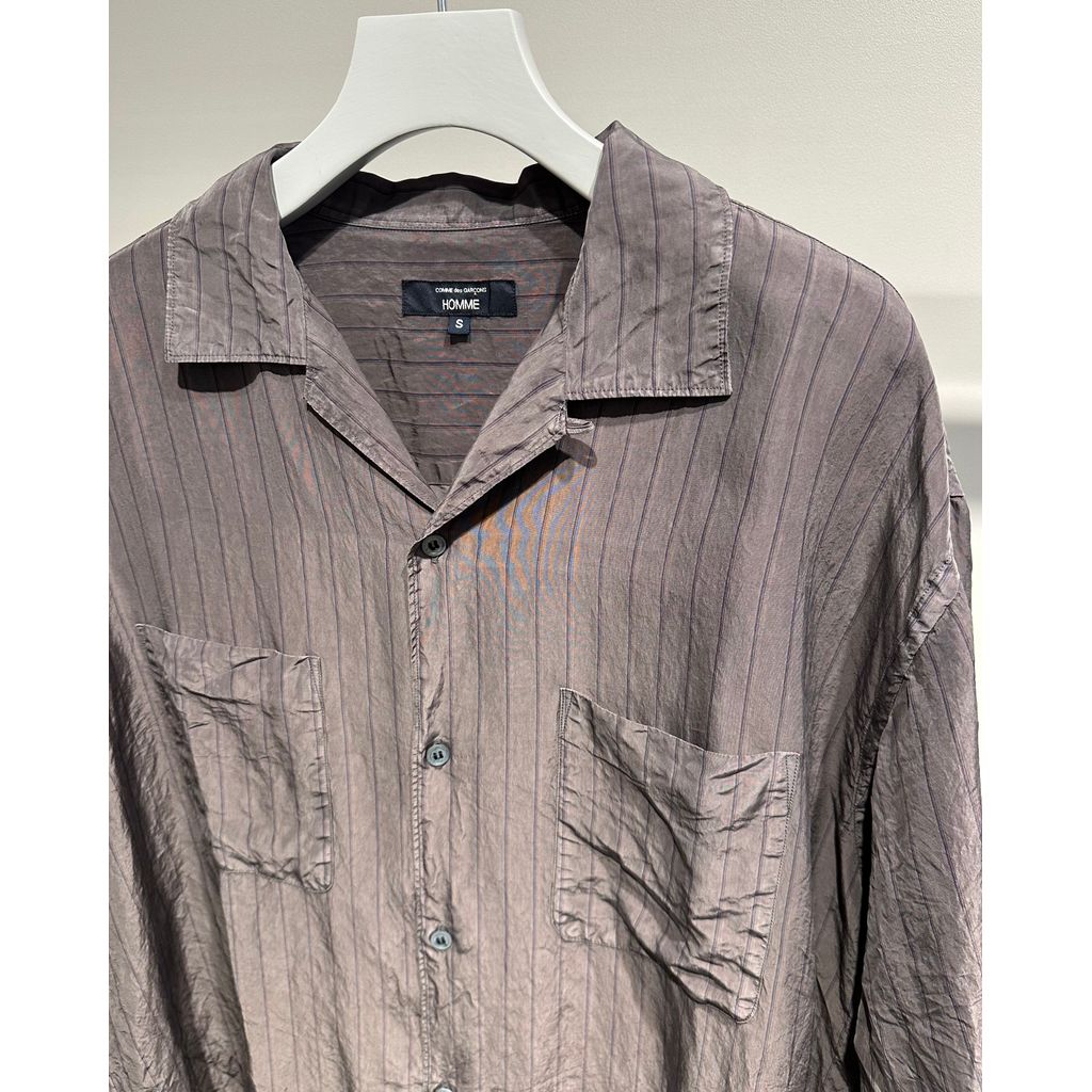 COMME des GARCONS HOMME CUPRA STRIPE HALF SLEEVE SHIRT