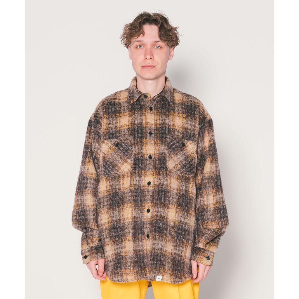 BEDWIN & THE HEARTBREAKERS L/S WOOL BIG SHIRT "BILLY"
