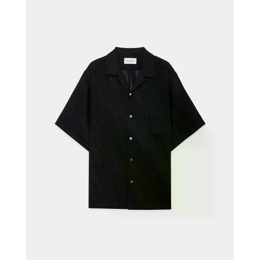 MARKAWARE Organic Wool Raschel / New Open Collar S/S Shirt