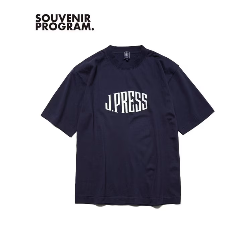J.PRESS 【UNISEX】Cotton Jersey J.PRESS Logo T-Shirt