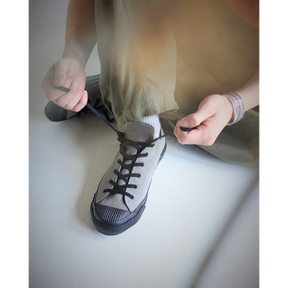 PRAS SHELLCAP LOW VEGAN SUEDE / GRAY×BLACK