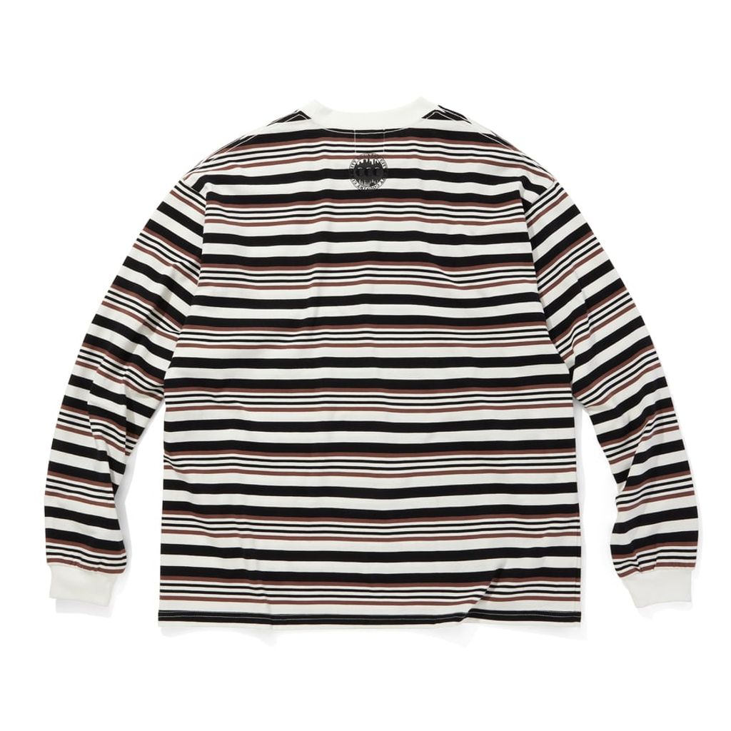 CITY COUNTRY CITY EMBROIDERED LOGO MULTI BORDER L/S T-SHIRT