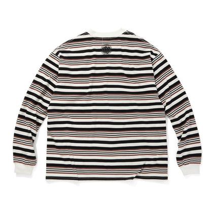 CITY COUNTRY CITY EMBROIDERED LOGO MULTI BORDER L/S T-SHIRT