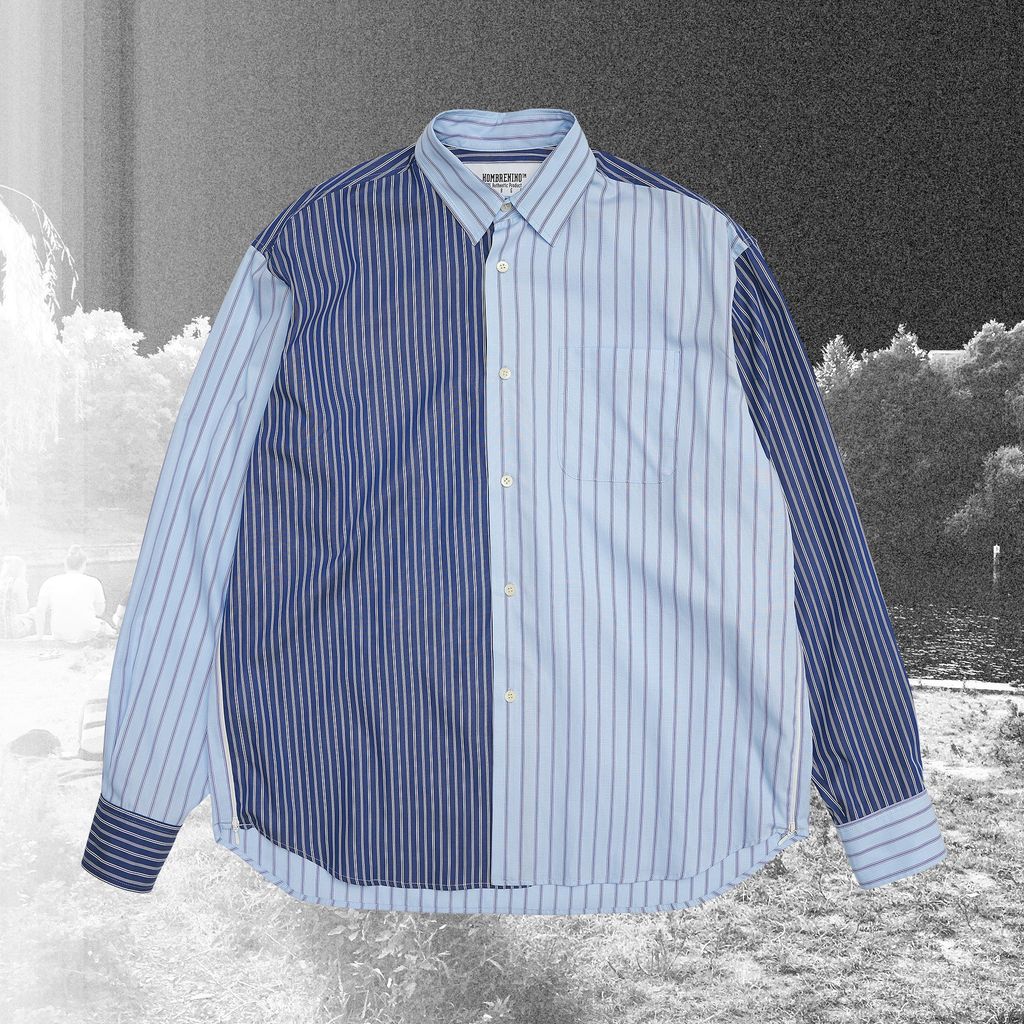 HOMBRE NINO CRAZY PATTERN VENTILATION SHIRT