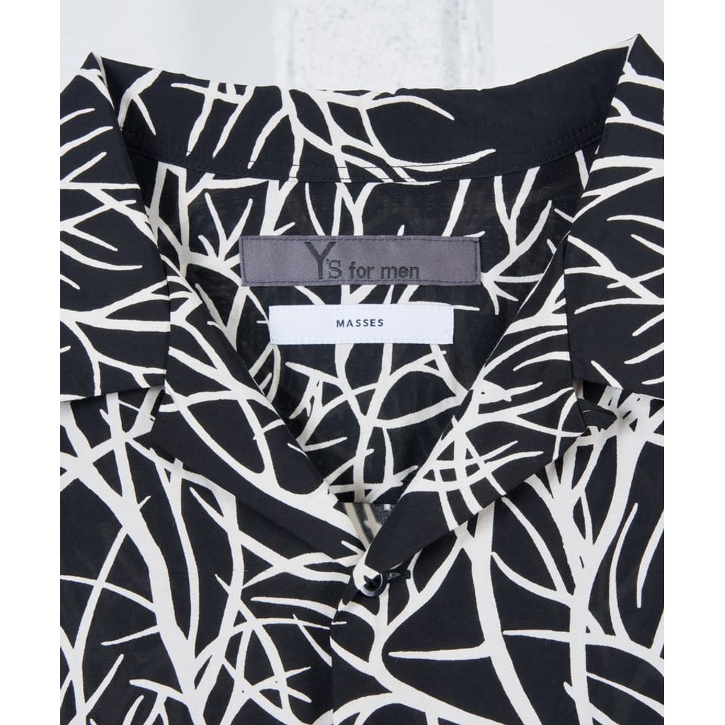 Y's for men × masses SHORT SLEEVE HAWAIIAN BLOUSE