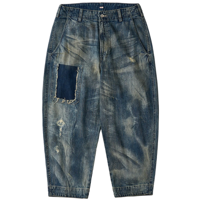 PORTER CLASSIC STEINBECK DENIM POCKET PANTS VINTAGE CUSTOM