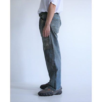 ANACHRONORM  AN291 HARD REMAKED REGULAR TAPERED 5P PANTS INDIGO