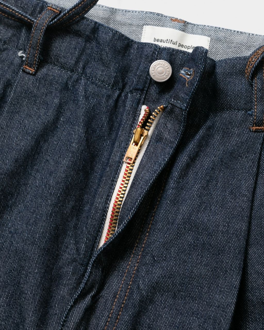 beautiful people left hand twill tuck denim pants