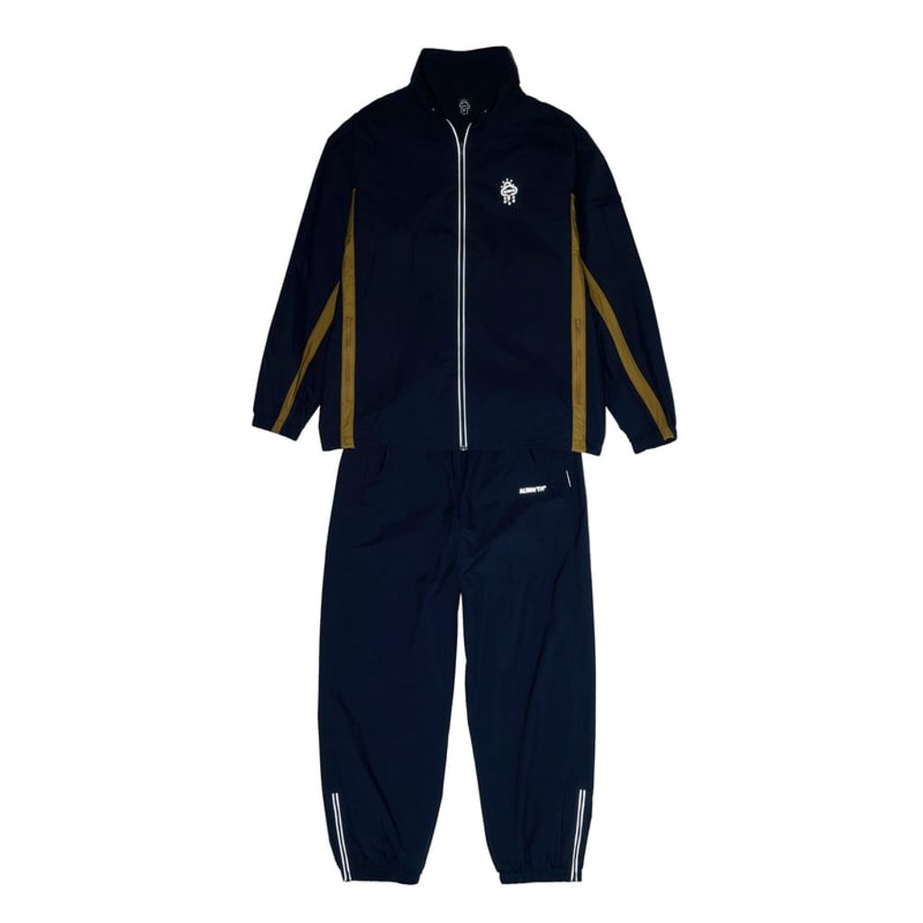 ALWAYTH / TRAINING JACKET ＆ PANTS SET / REFLECT PRINTED / NAVY