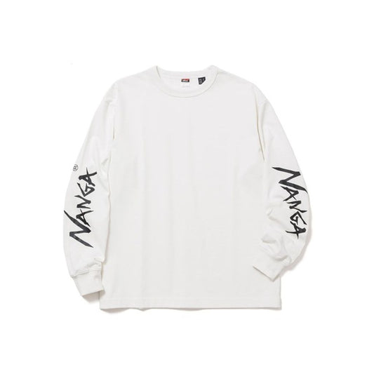 NANGA ECO HYBRID SLV LOGO L/S TEE