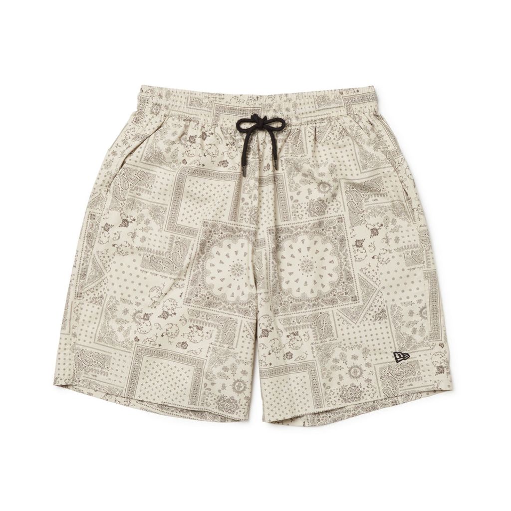 NEW ERA  ウーブン ショートパンツ Floral Paisley ストーン