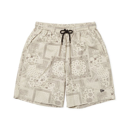 NEW ERA  ウーブン ショートパンツ Floral Paisley ストーン