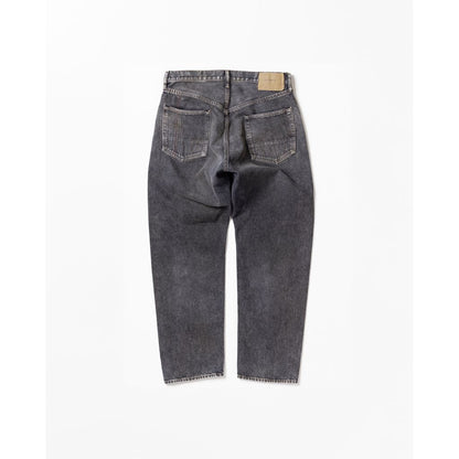 ANACHRONORM  REGULAR TAPERED WASHED 5P BLACK DENIM PANTS