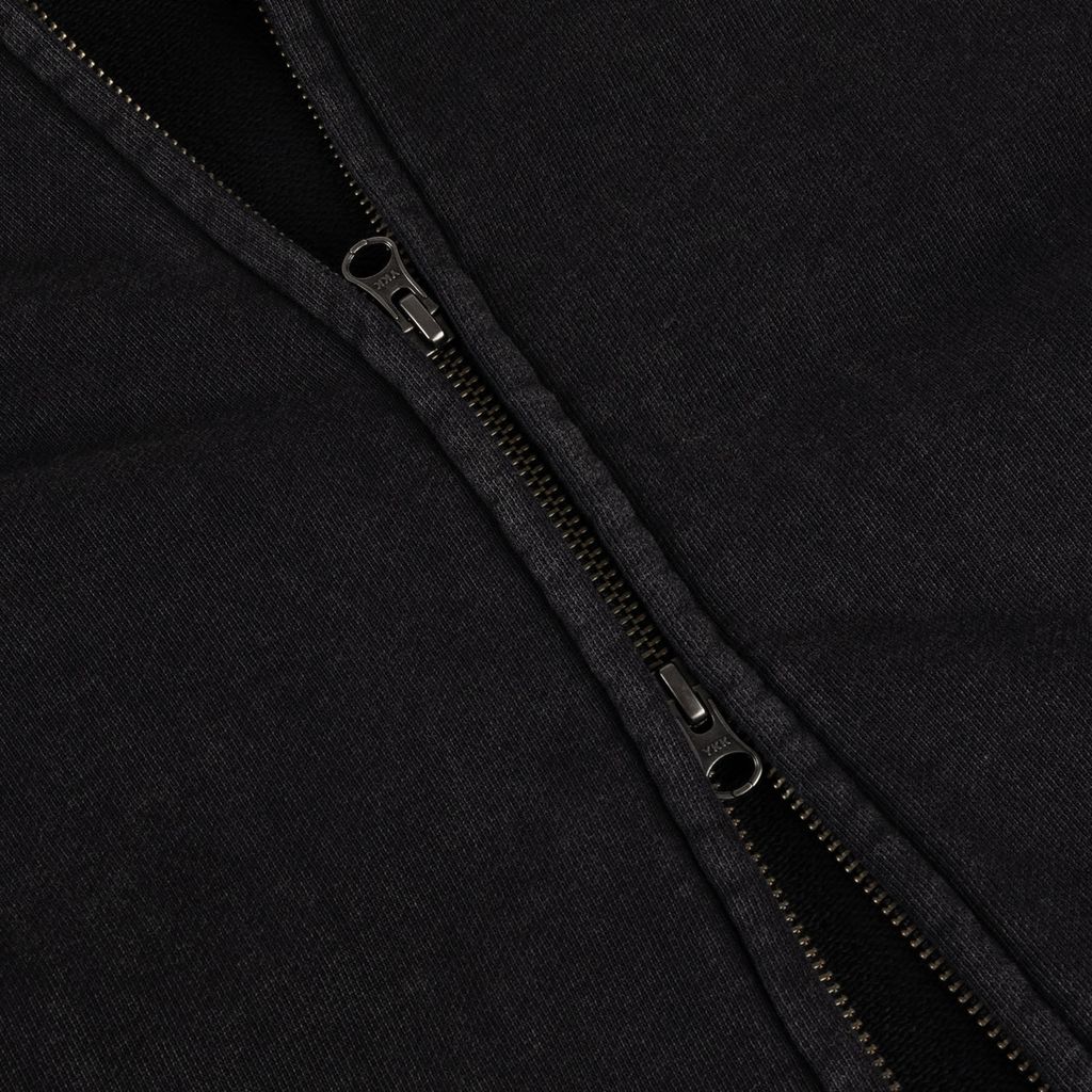 Dime Distressed Terry Zip Hoodie