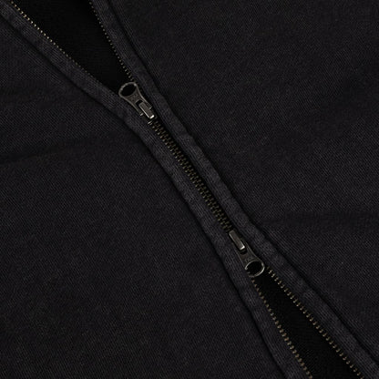 Dime Distressed Terry Zip Hoodie