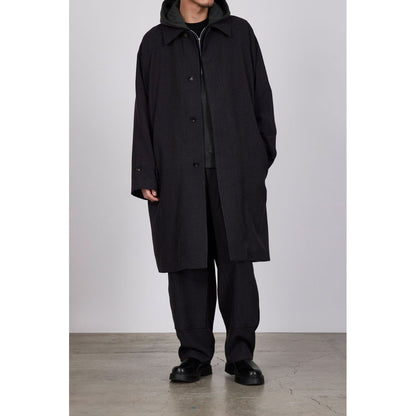 marka TUMBLED WOOL SERGE RAGLAN SLEEVES COAT