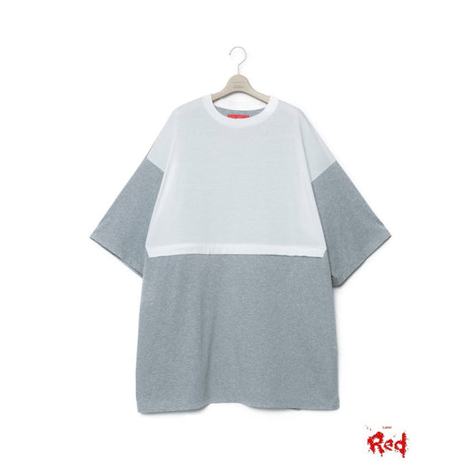 FUMITO GANRYU 2Way Mantle Tee - White X Gray
