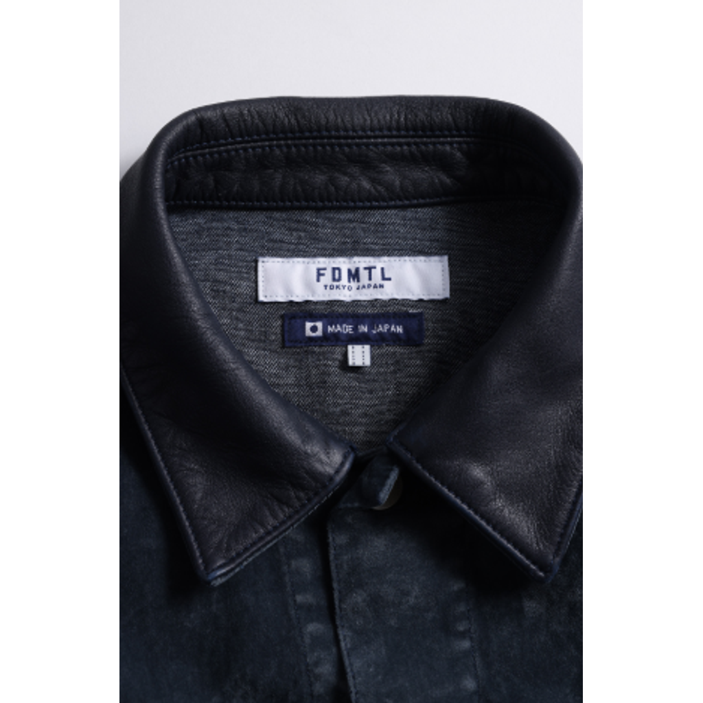 FDMTL FA26JK54R FLOCK LEATHER JACKET RINSE