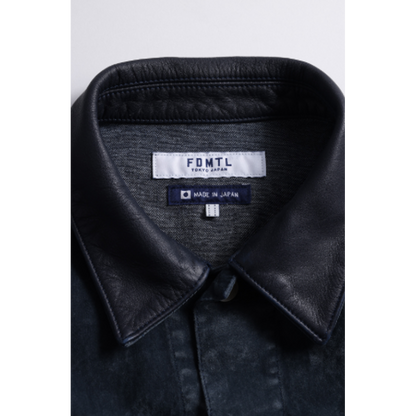 FDMTL FA26JK54R FLOCK LEATHER JACKET RINSE