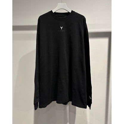 Ground Y×NEW ERA GROUND Y LOGO L/S OVERSIZED PERFORMANCE TEE BLACK
