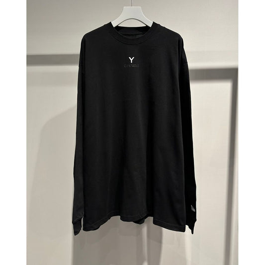 Ground Y×NEW ERA GROUND Y LOGO L/S OVERSIZED PERFORMANCE TEE BLACK