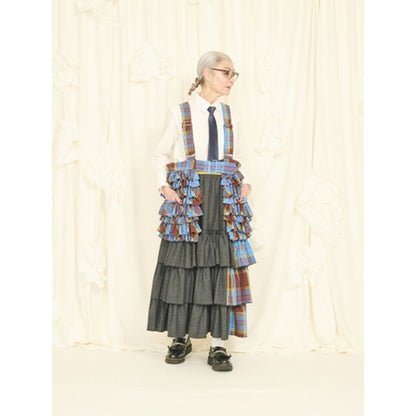 THOMAS MAGPIE Herringbone ×Check Skirt 2254607