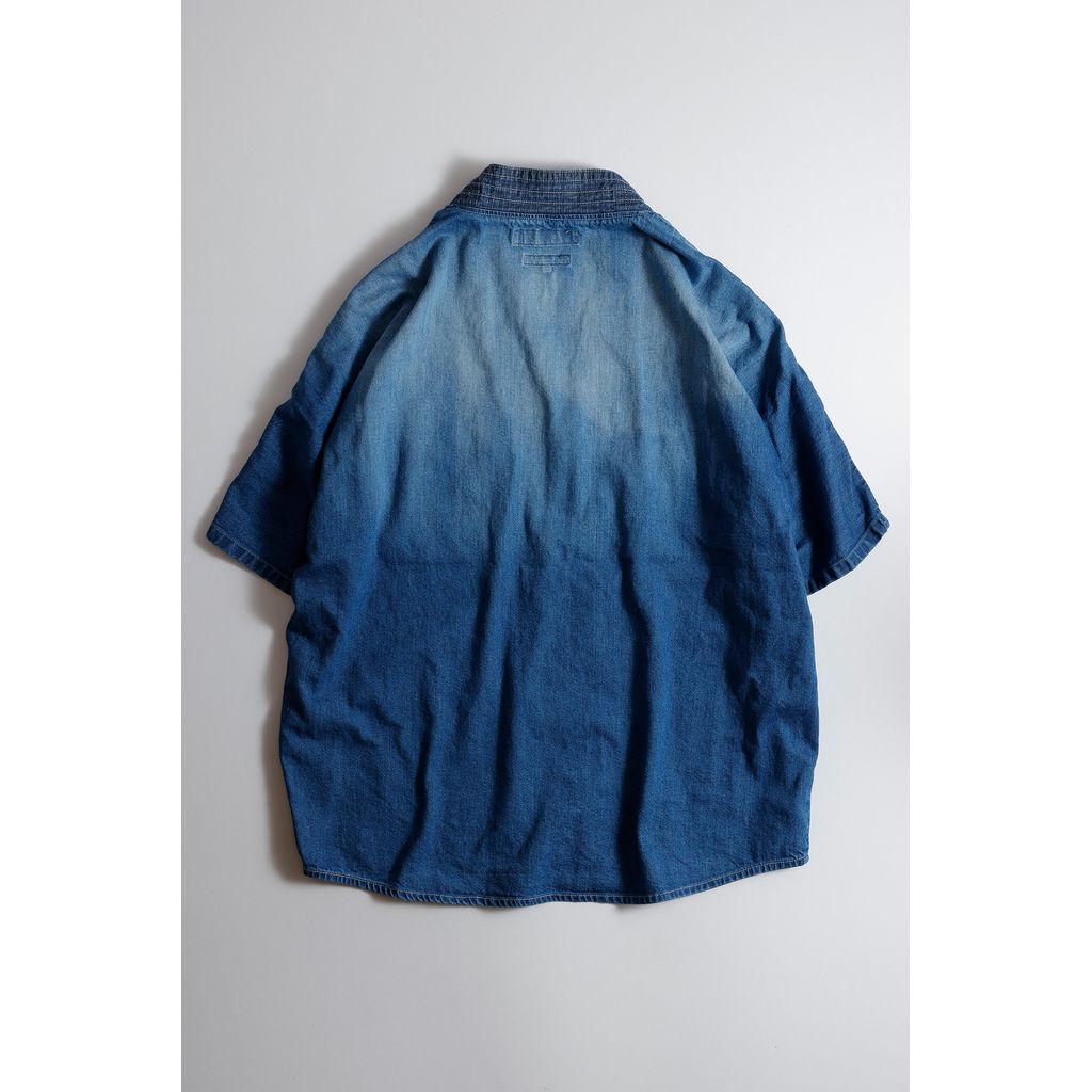 【予約商品】FDMTL DENIM HAORI S/S SHIRT 3YR WASH