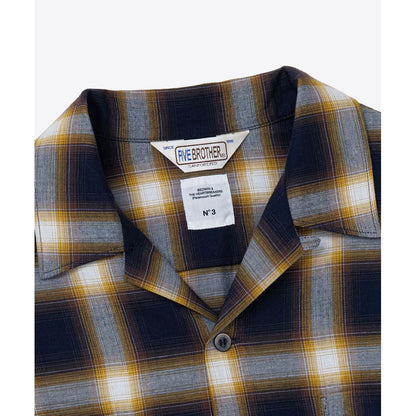 BEDWIN & THE HEARTBREAKERS FIVE BROTER Ex. L/S CHECK SHIRT "VIN"