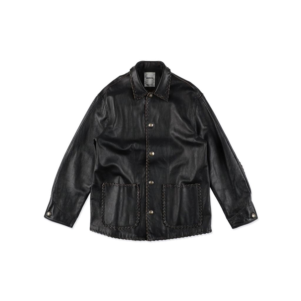 BOW WOW BRAIDED LEATHER COVERALL