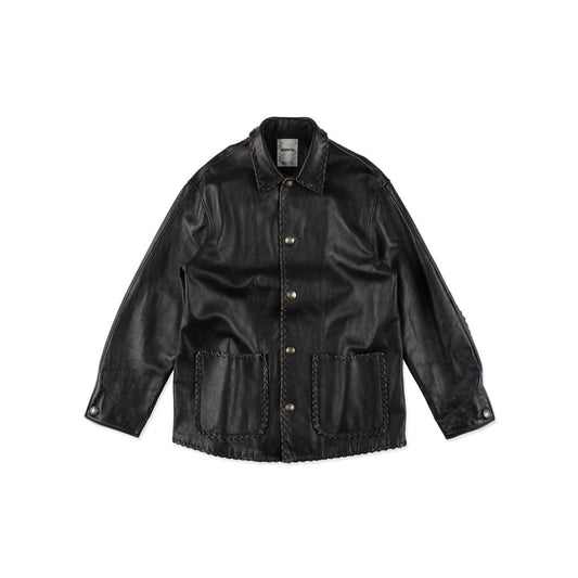 BOW WOW BRAIDED LEATHER COVERALL