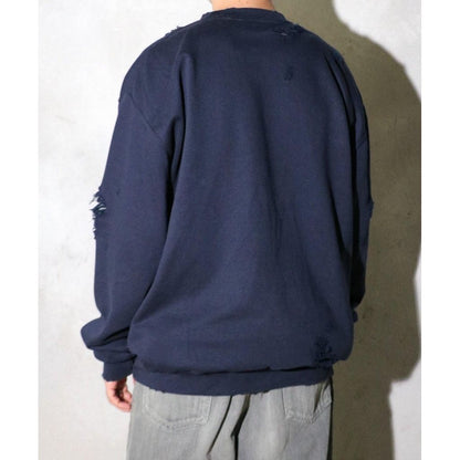 THRIFTY LOOK WORN-OUT BAND CREW SWEAT NIRVANA