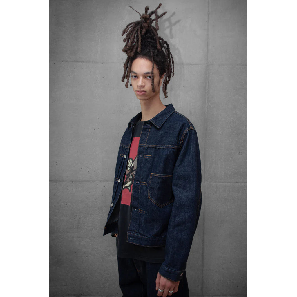 ANACHRONORM CONTEXT-005 FRONT TUCK DENIM JACKET(ONE WASH)