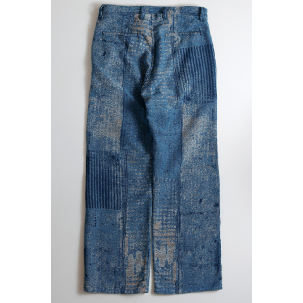 【予約商品】 FDMTL BORO JAQUARD WIDE PANTS 3YR WASH