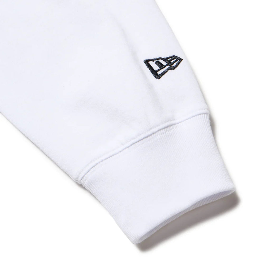 NEW ERA 長袖 オーバーサイズド コットン Tシャツ Tagging ホワイト
