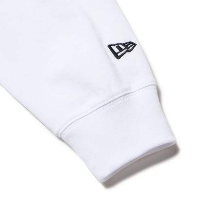 NEW ERA 長袖 オーバーサイズド コットン Tシャツ Tagging ホワイト