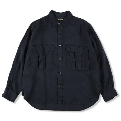 is-ness Cupro Military Shirt