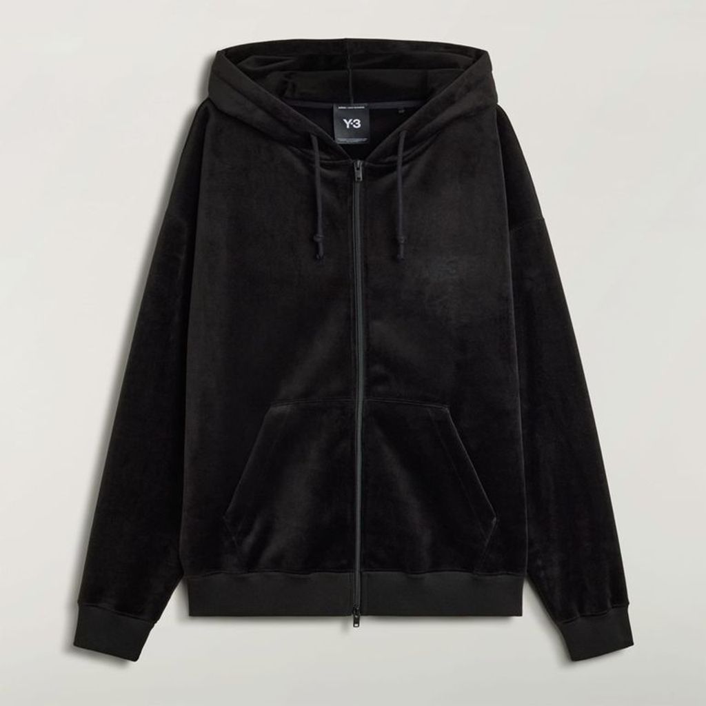 Y-3 U VELVET ZIP HOODIE