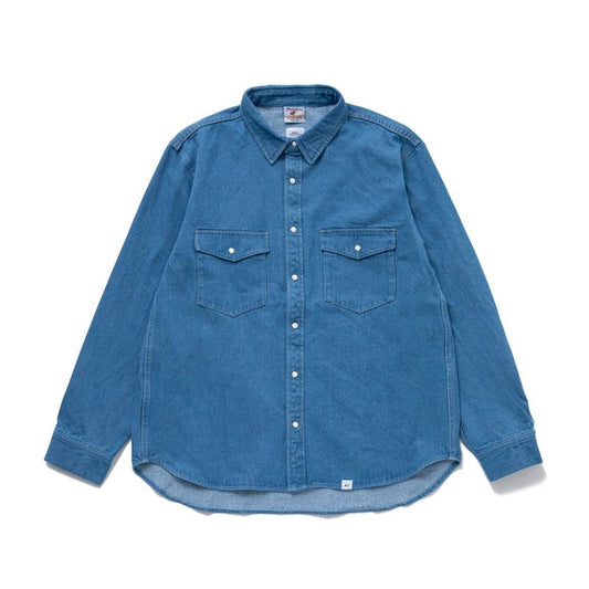 BEDWIN & THE HEARTBREAKERS Prentiss Ex. L/S DENIM SHIRT "WYATT"