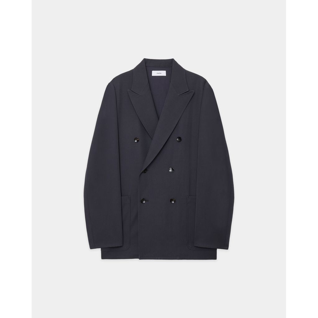 marka 2/60 Washer Wool Gabardine W.B Jacket Loose Fit